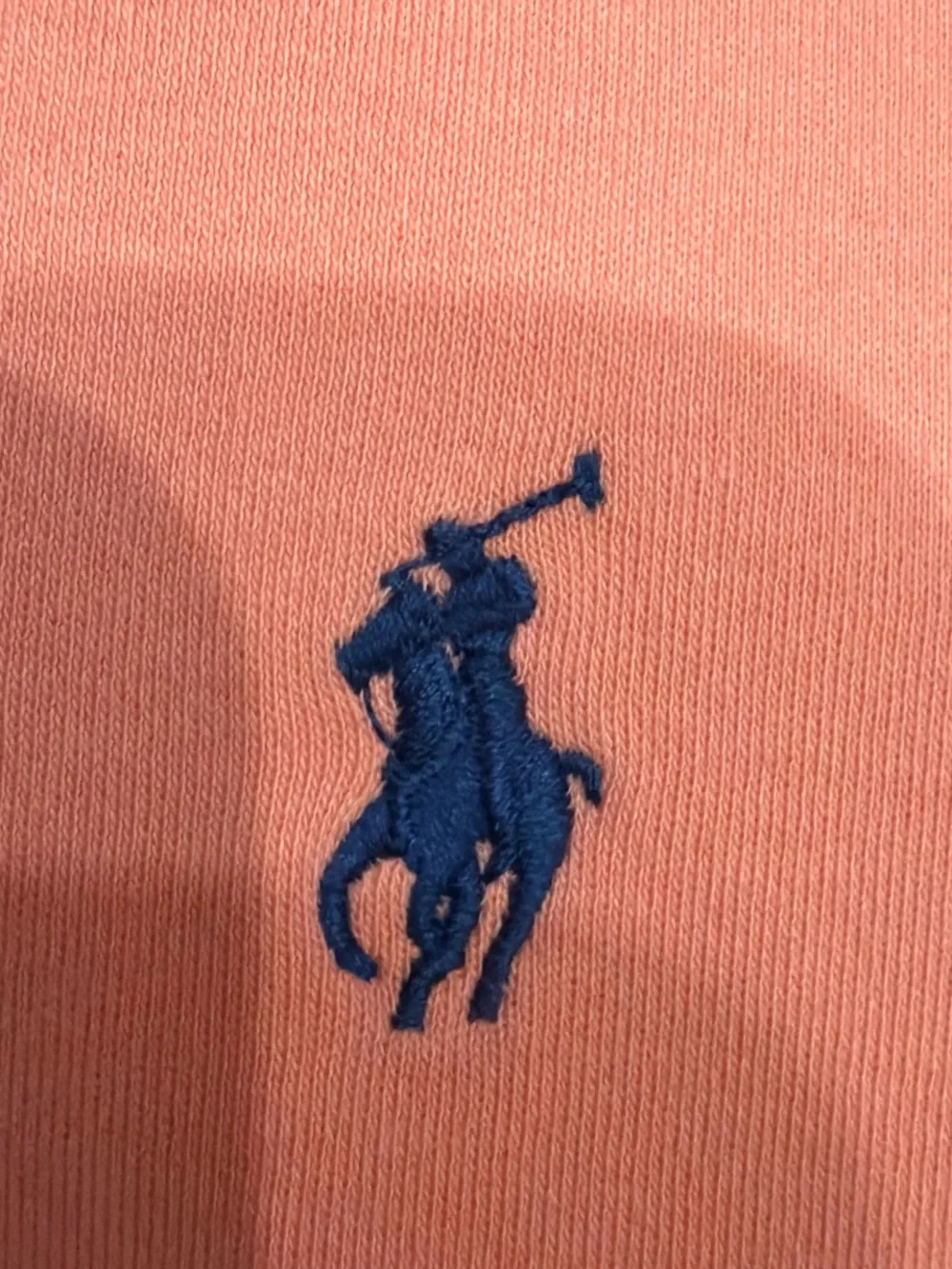 Ralph Lauren Orange Polo Shirt with Navy Pony
